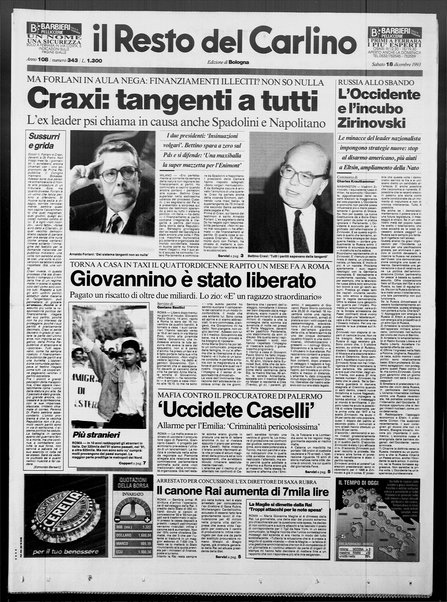 Il Resto del Carlino : giornale dell'Emilia